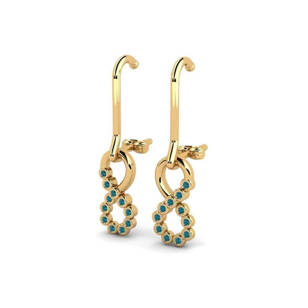 Blue Diamond Women's Earring Forhard