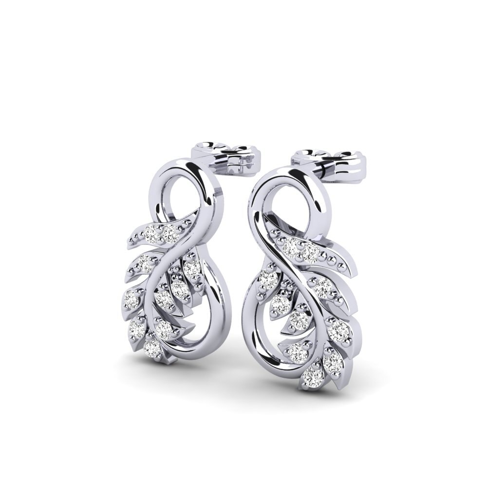 Đá Moissanite Bông tai nữ Grafetul A