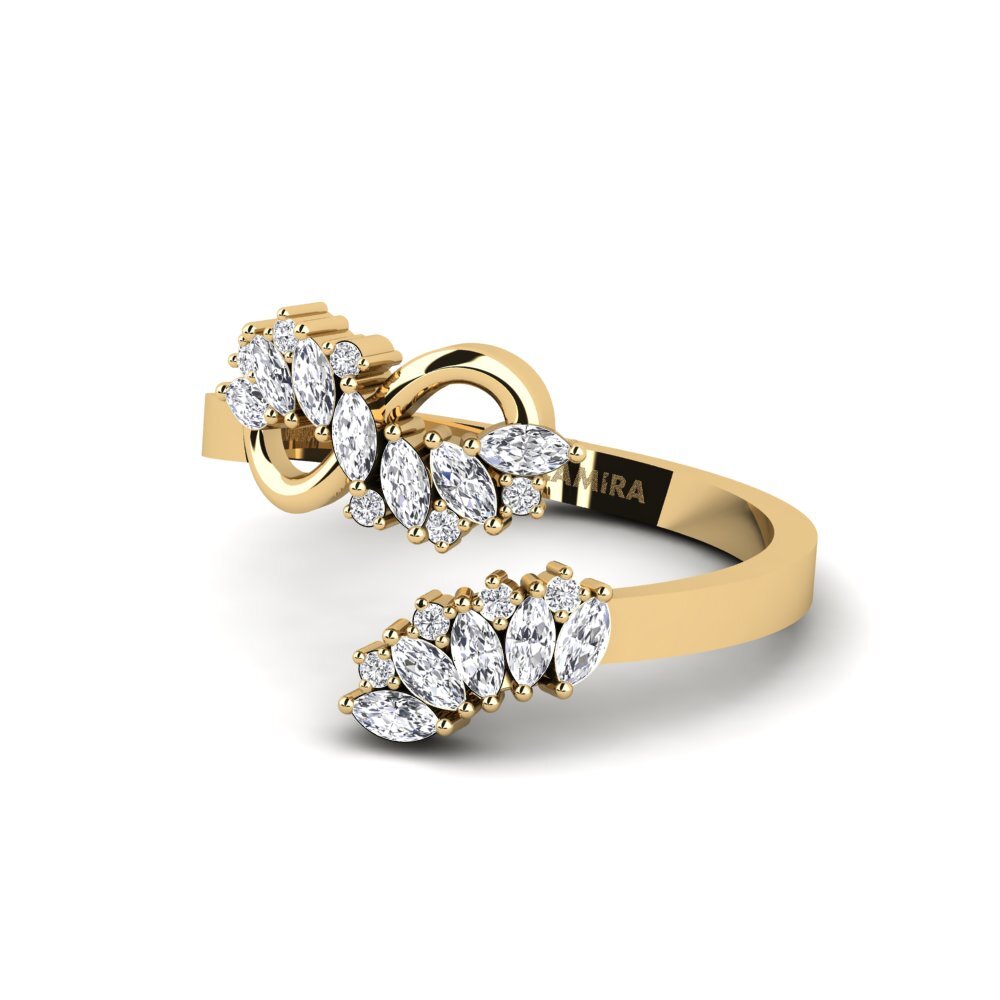 14k Oro Amarillo Anillo Iunctura