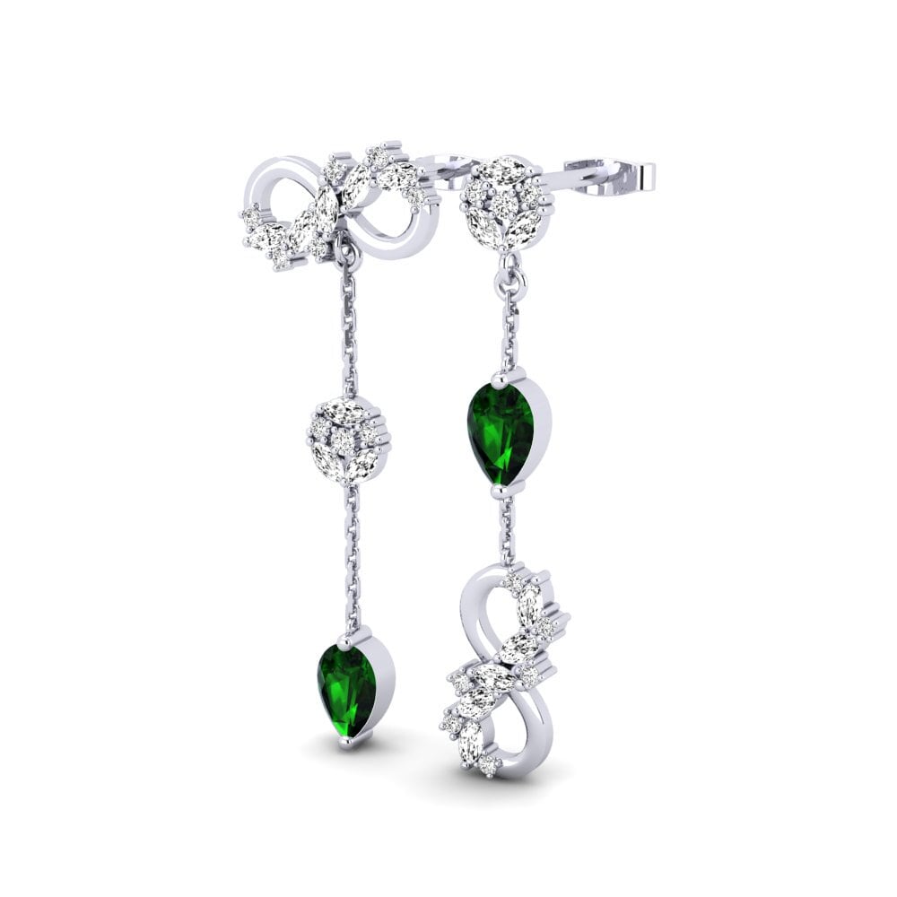 Green Tourmaline Women's Earring Mutaio
