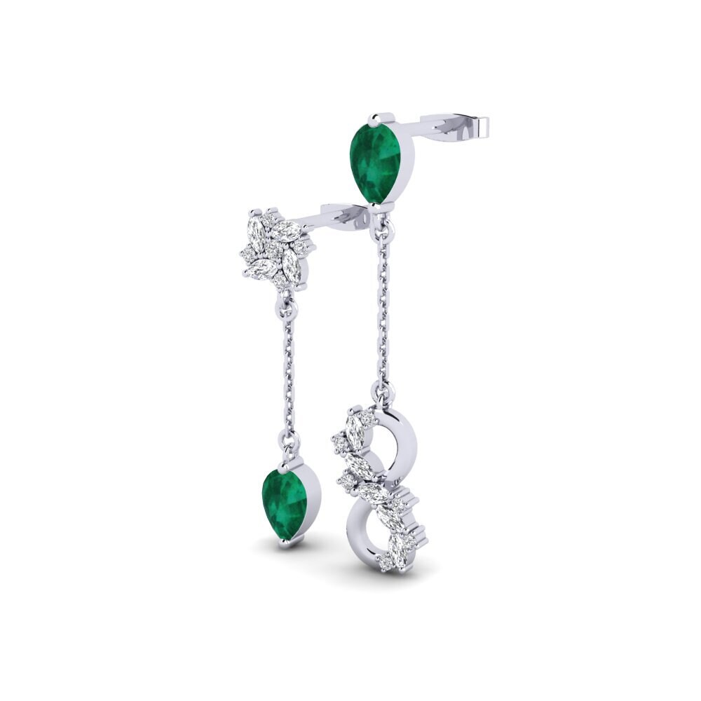 Smaragd Damen ohrring Persici Set