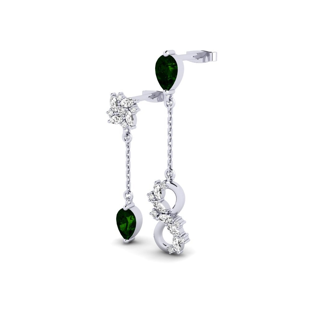 Green Tourmaline Women's Earring Persici Set