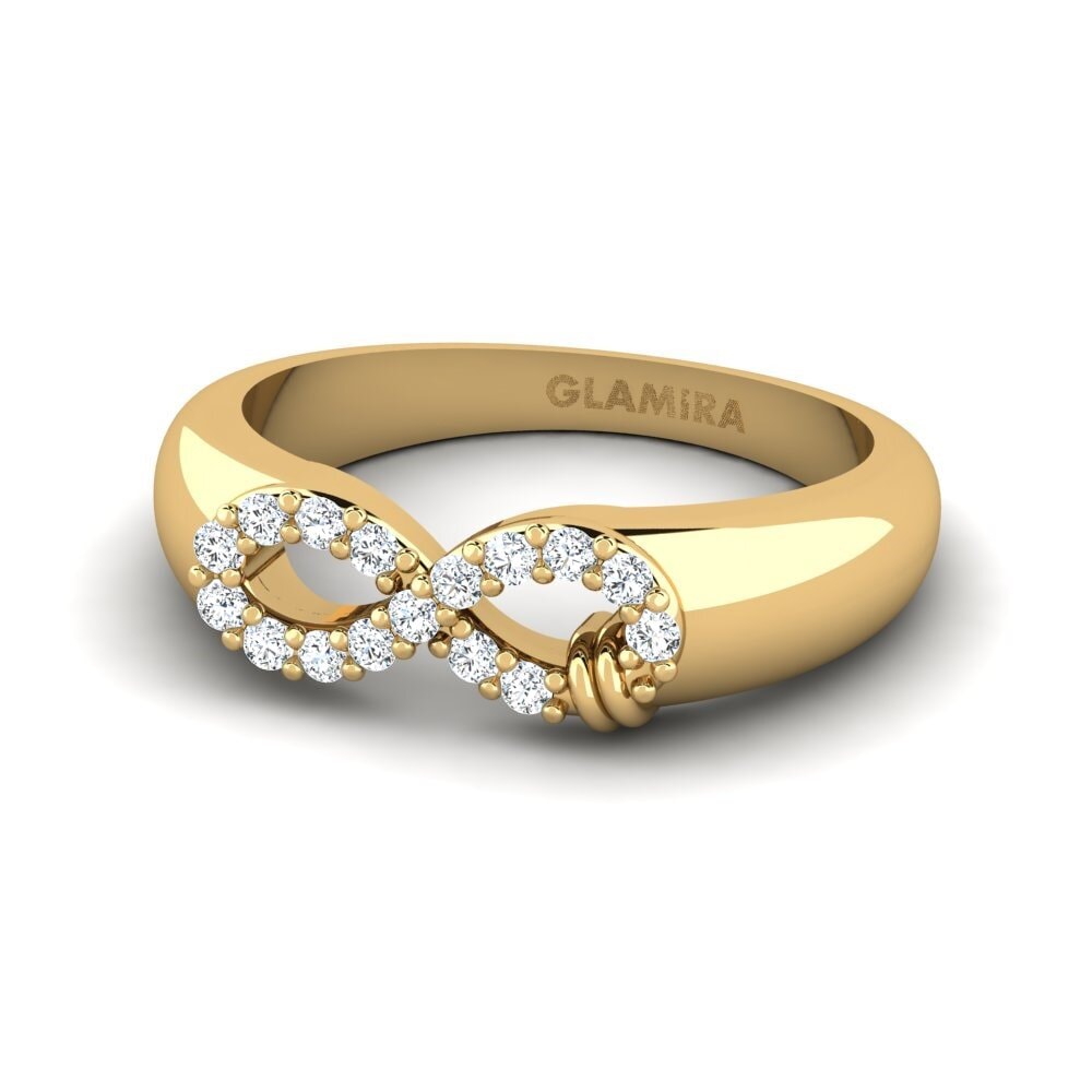 Zirkonia Pinker Ring Spojeny