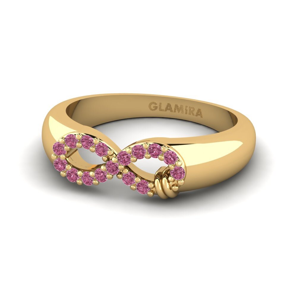 Granate Rhodolite Anillo meñique Spojeny