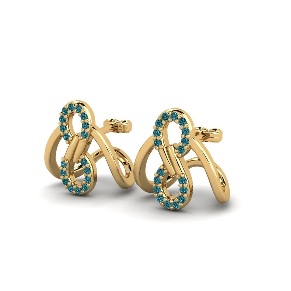Blue Diamond Women's Earring Spolu