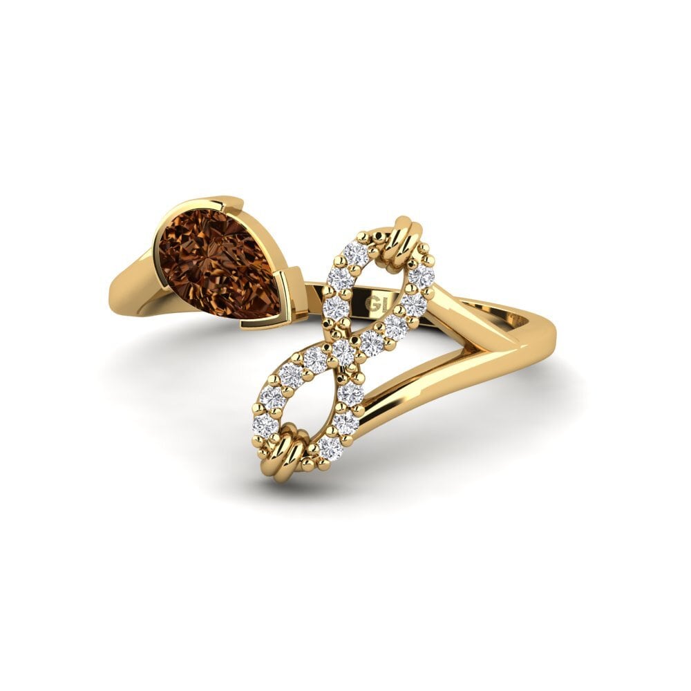 Diamante Marrón Anillo Tadafuq