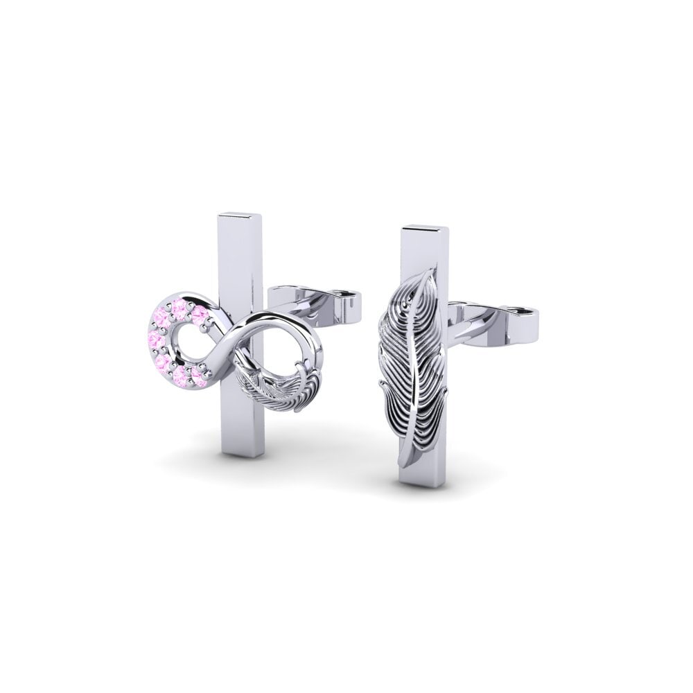 Pink Sapphire Women's Earring Timia Set