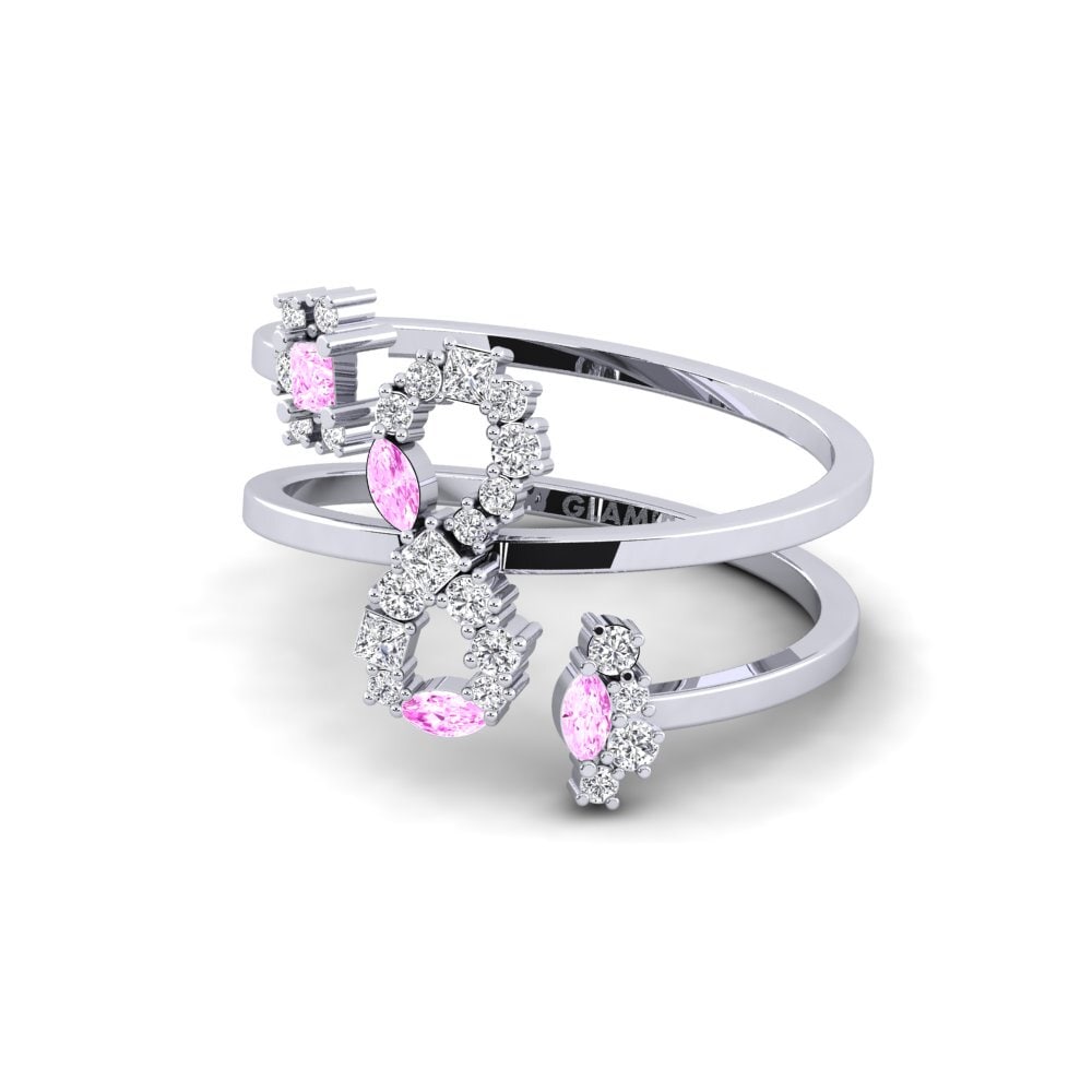 Princesa Zafiro Rosado Anillo Unmatched