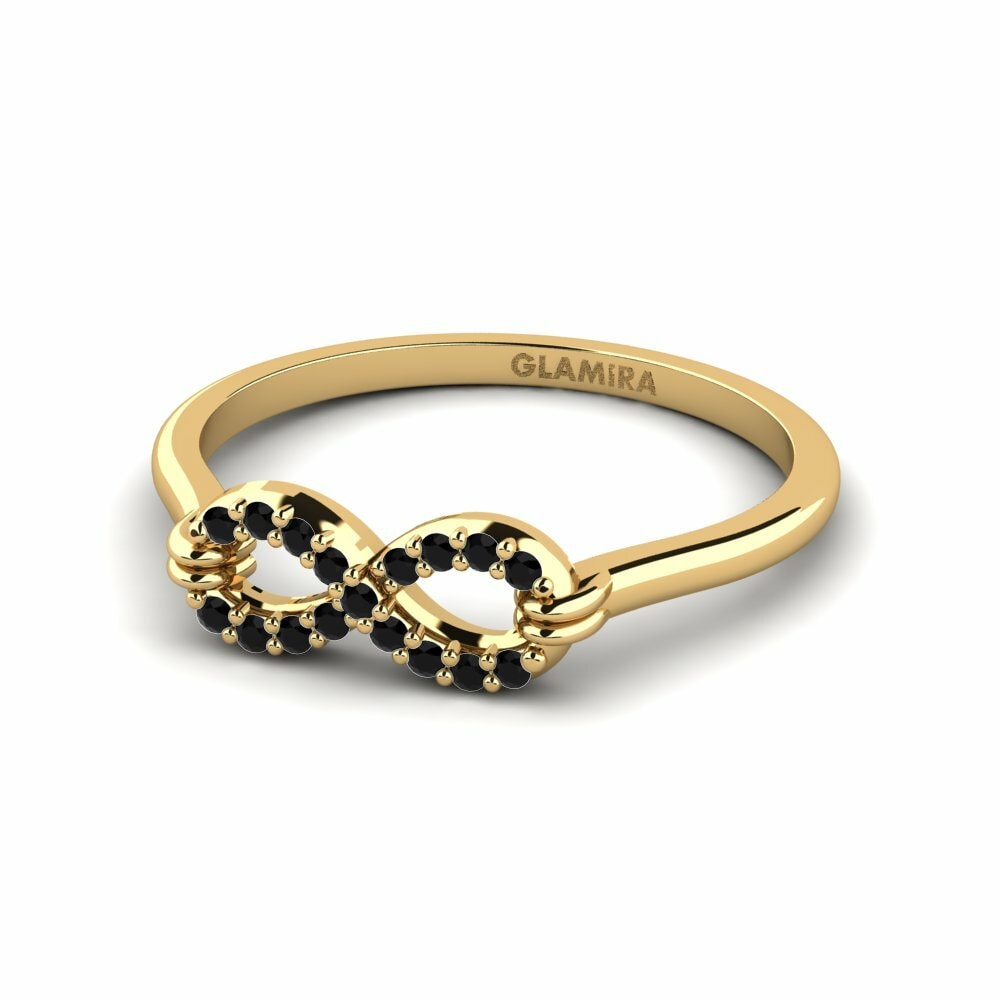 Anillos de compromiso Diamante Negro Infinito