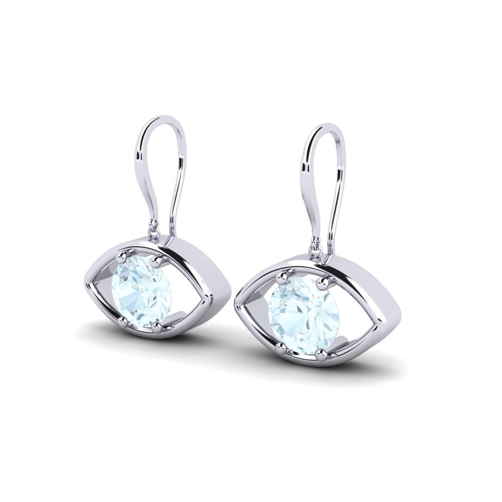Aquamarine Women's Earring Argentate