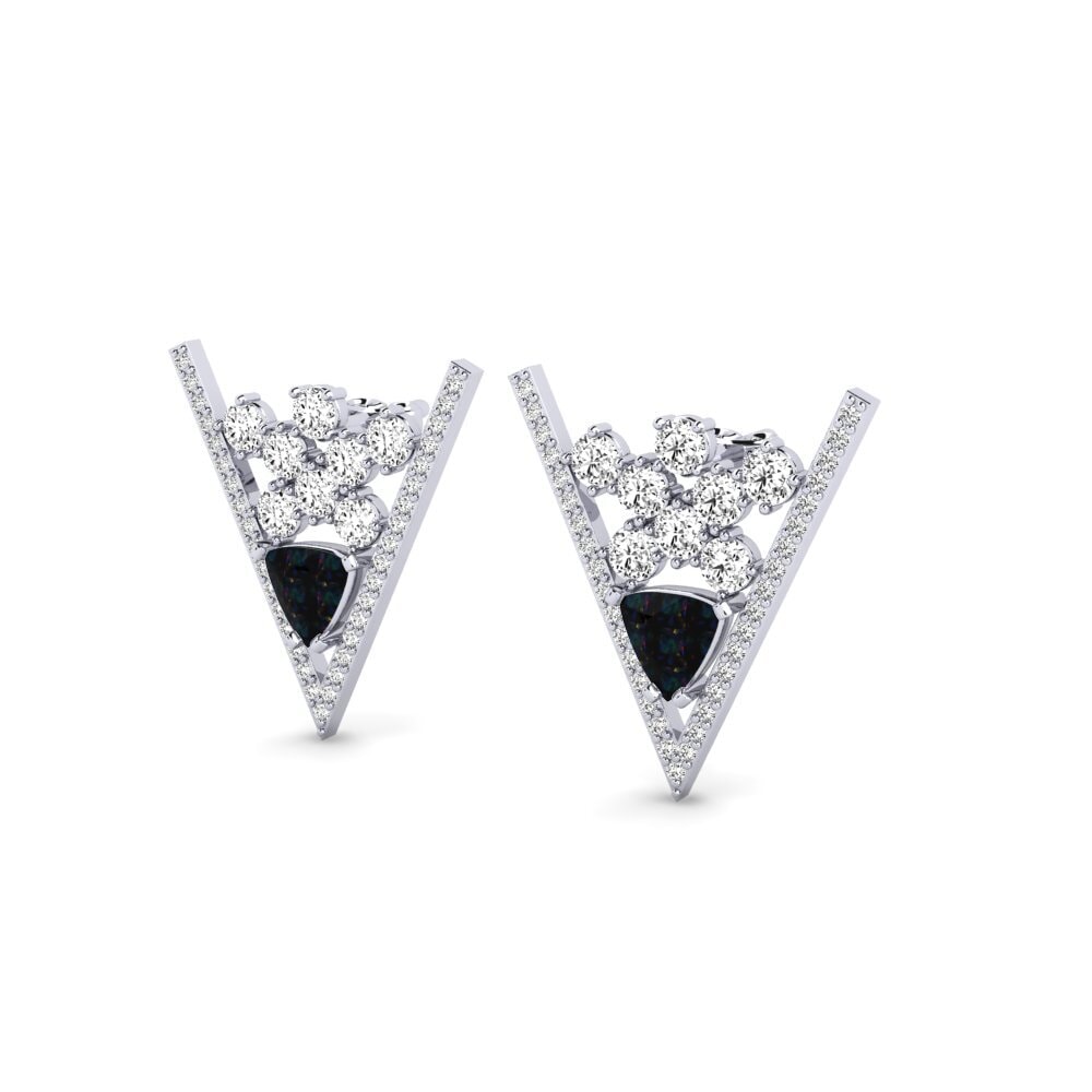 Đá Opal Đen Bông tai nữ Benoyce