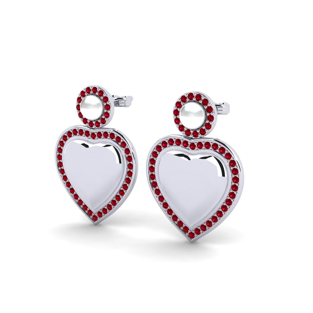 Red Zirconia Women's Earring Bertan