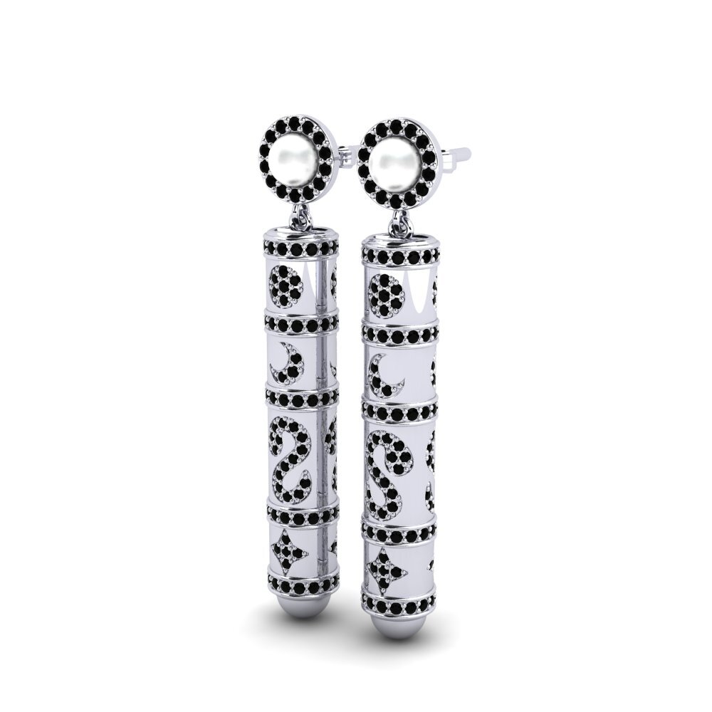 Diamante Negro Pendiente de mujer Brioni