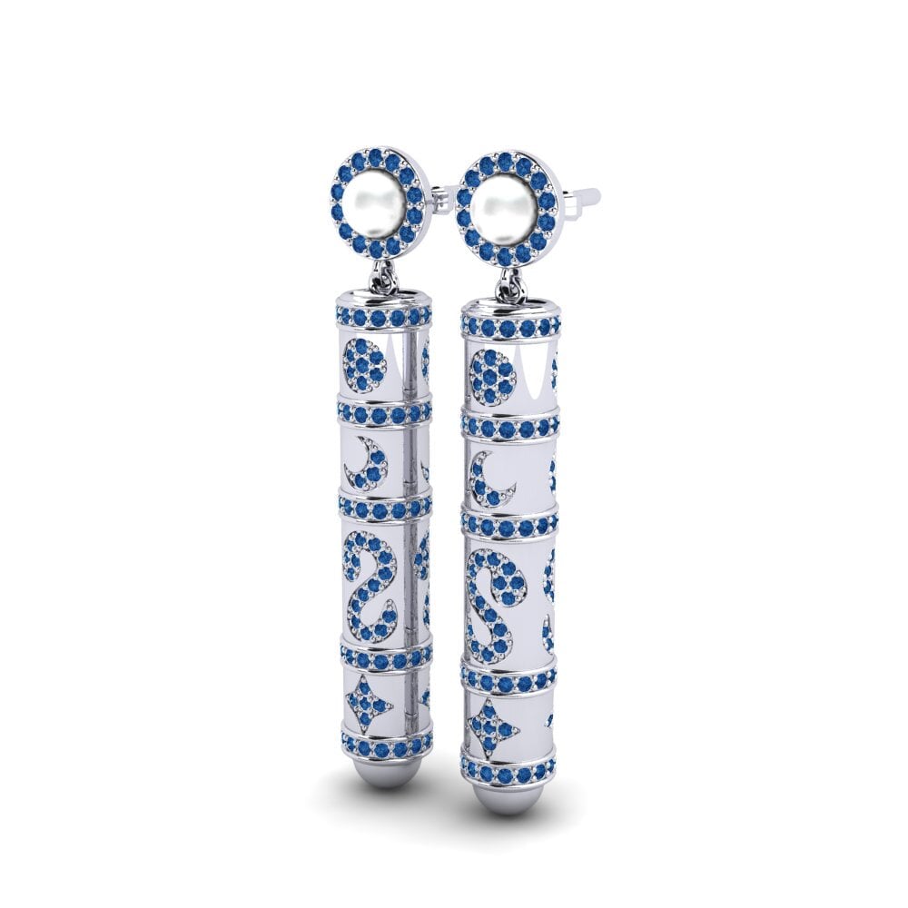 Dark Blue Zirconia Women's Earring Brioni