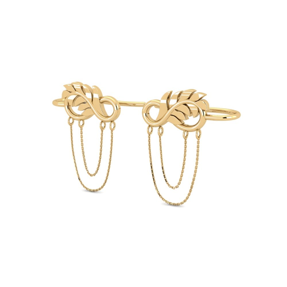 9k Oro Amarillo Pendientes Forevigt