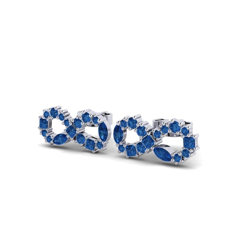 Mixed Dark Blue Zirconia Women's Earring Vittela