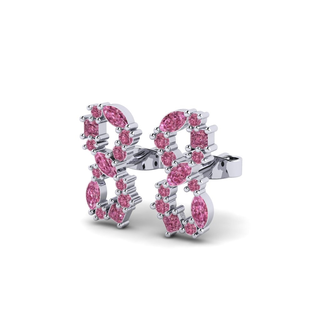Mixed Rhodolite Garnet Women's Earring Withelder
