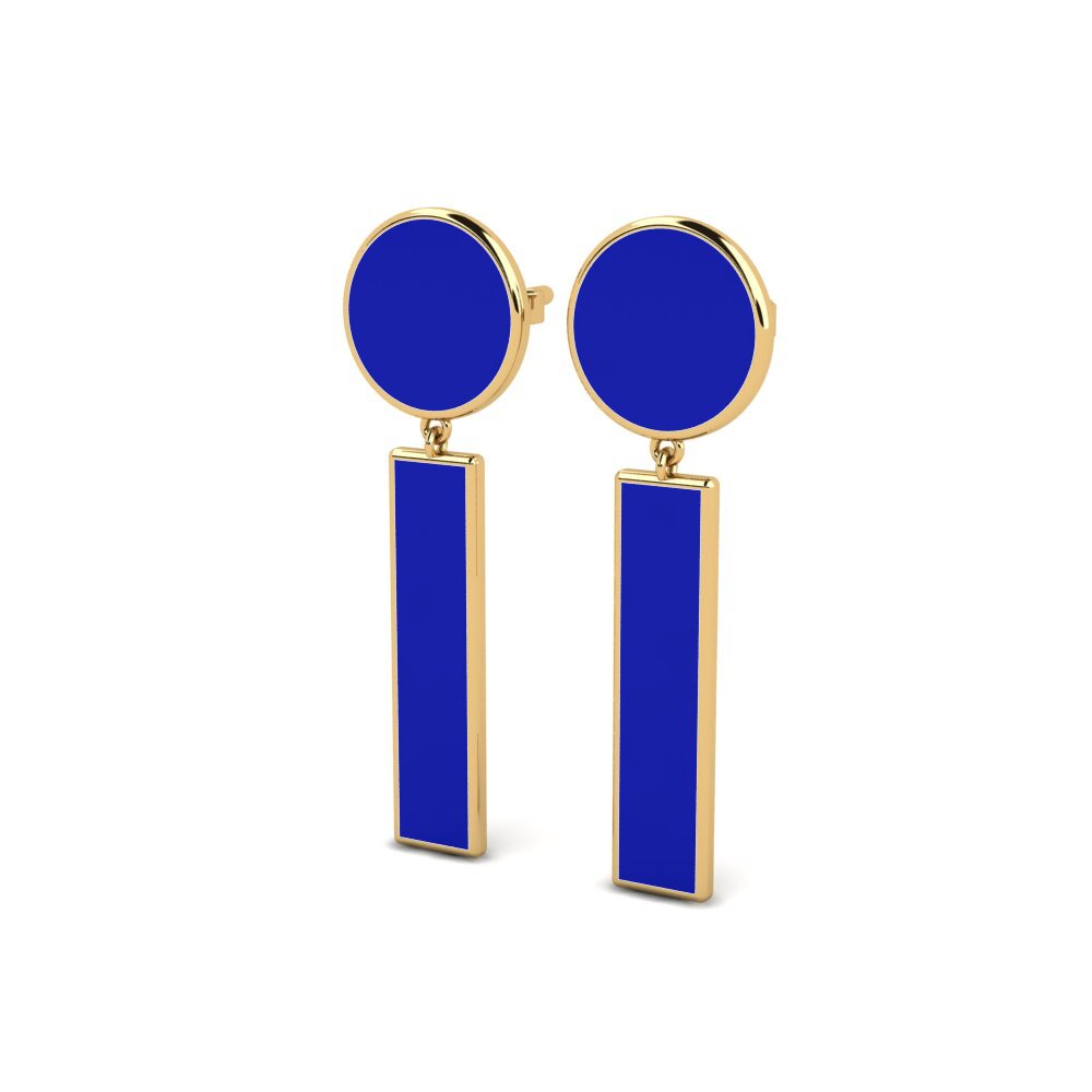 9k Oro Amarillo Pendientes Emptor