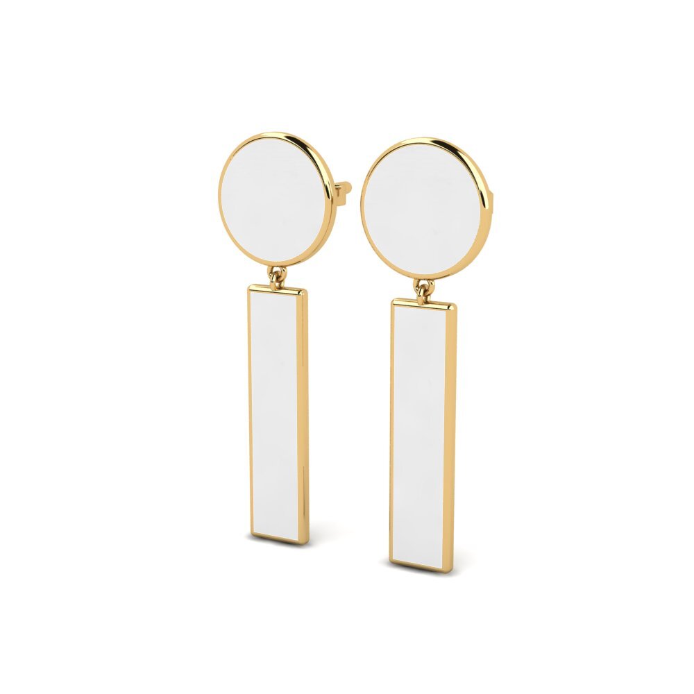 9k Oro Amarillo Pendientes Emptor