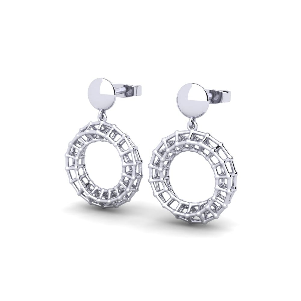 9k White Gold Earring Gnisopmi