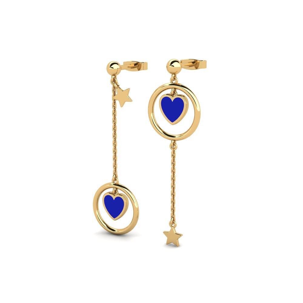 9k Oro Amarillo Pendientes Kaonte