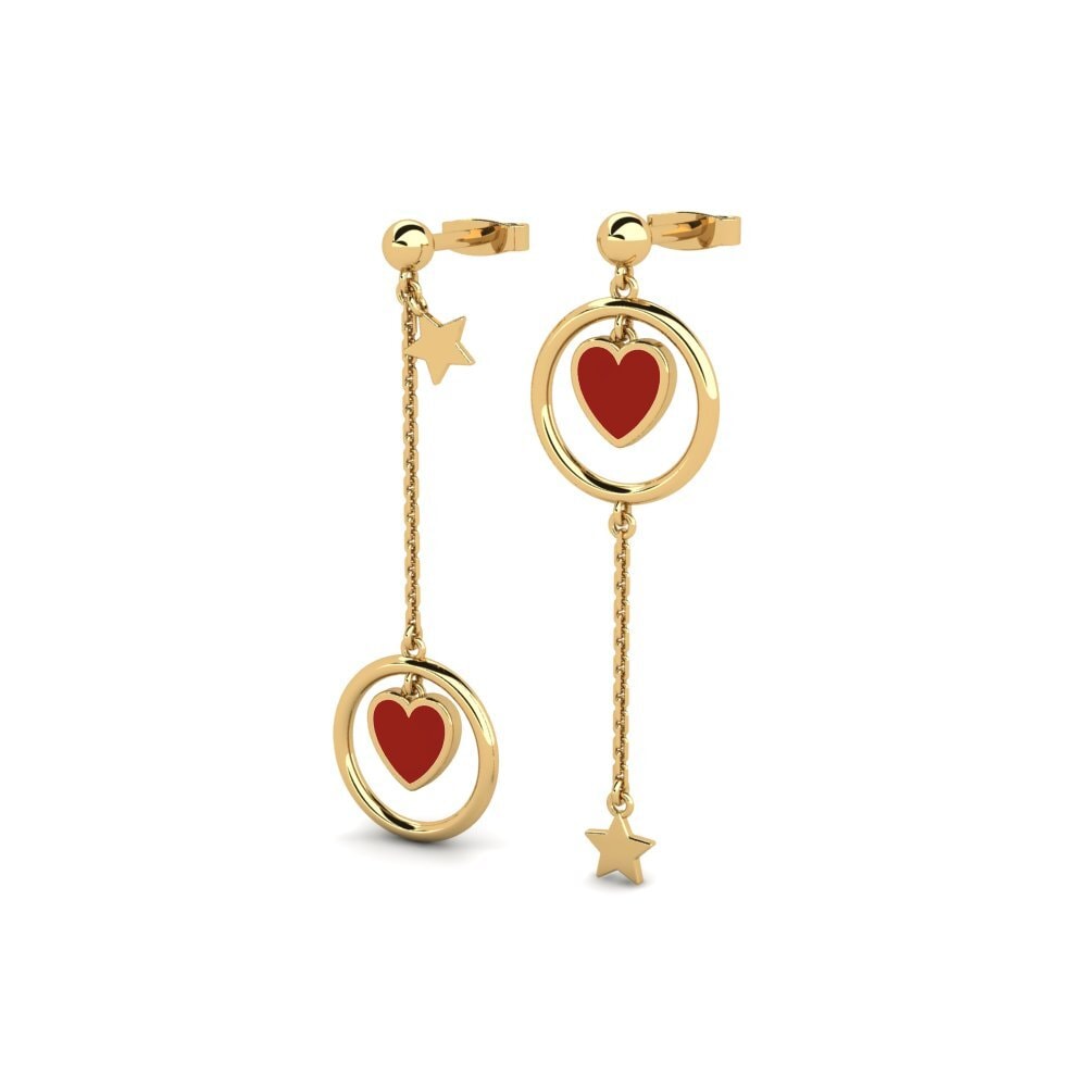 9k Oro Amarillo Pendientes Kaonte