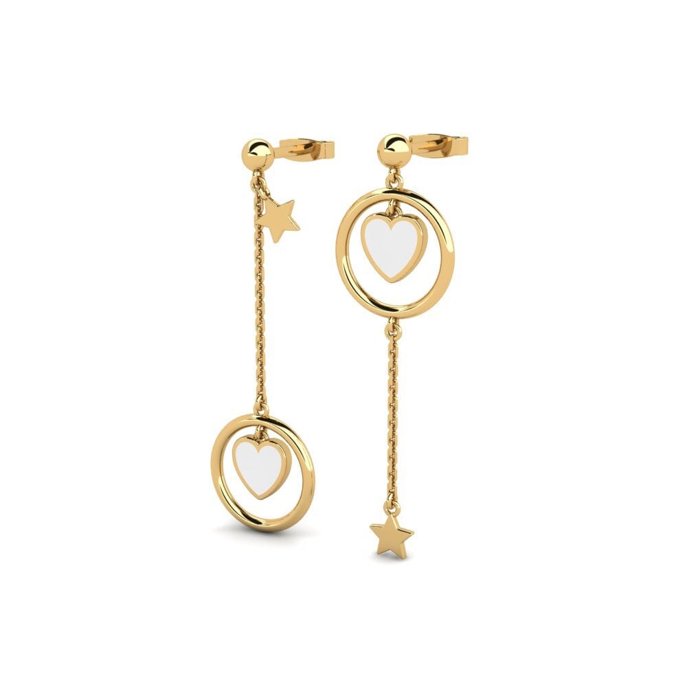 9k Oro Amarillo Pendientes Kaonte