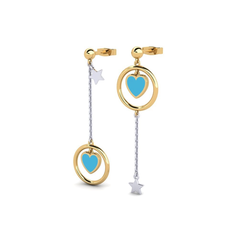 14ct Yellow & White Gold Earring Kaonte
