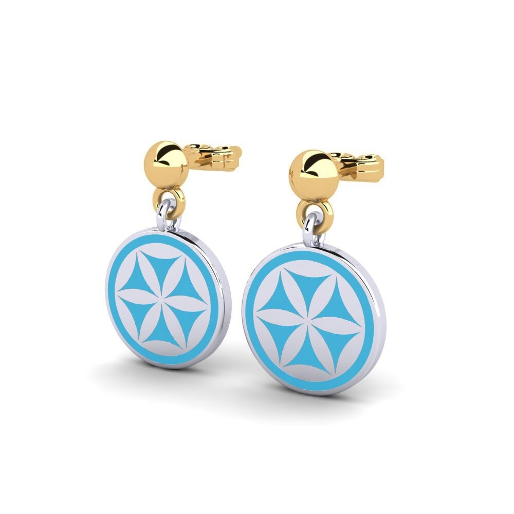 14ct Yellow & White Gold Earring Lattina
