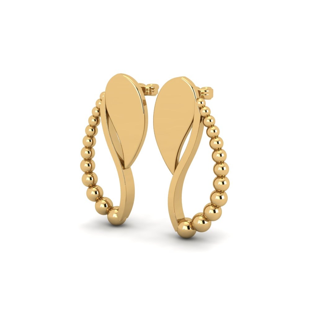 9k Oro Amarillo Pendientes Limites