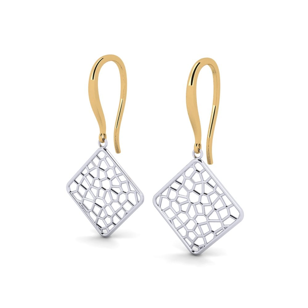 14ct Yellow & White Gold Earring Neprito