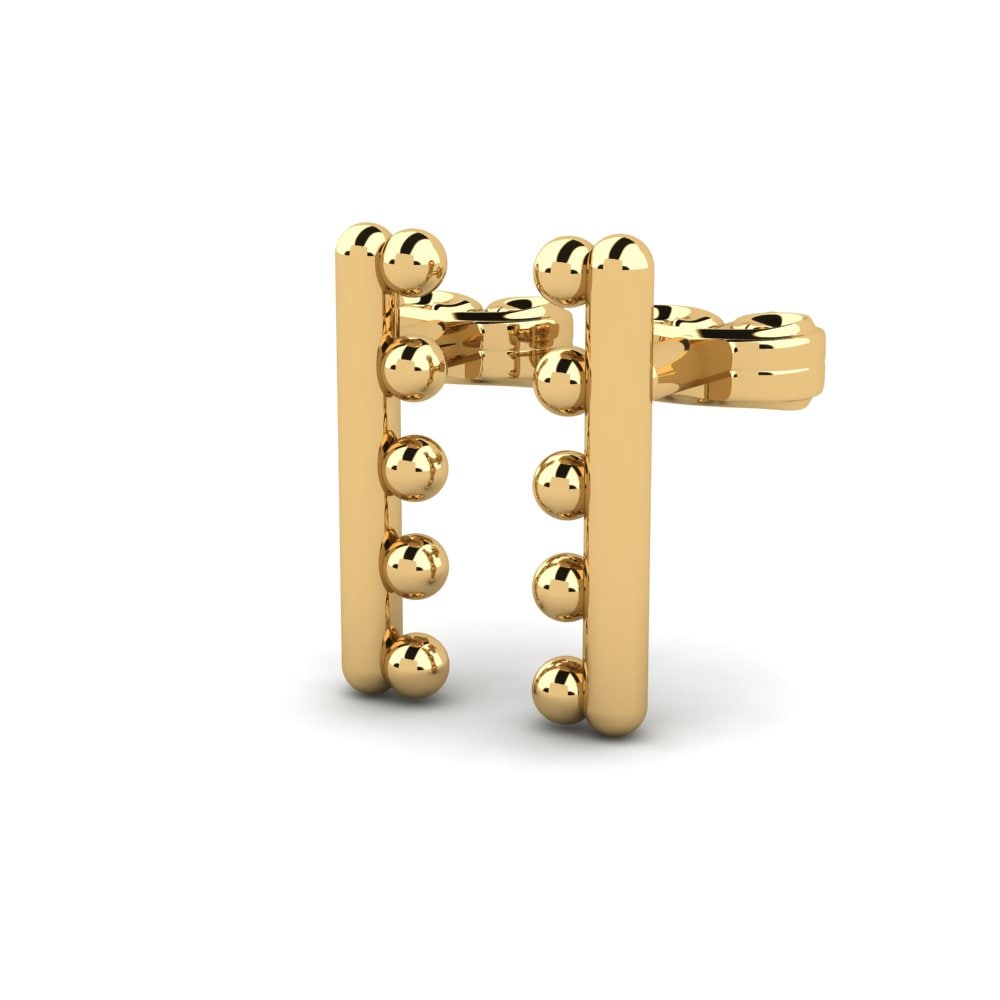 9k Oro Amarillo Pendientes Ortenz
