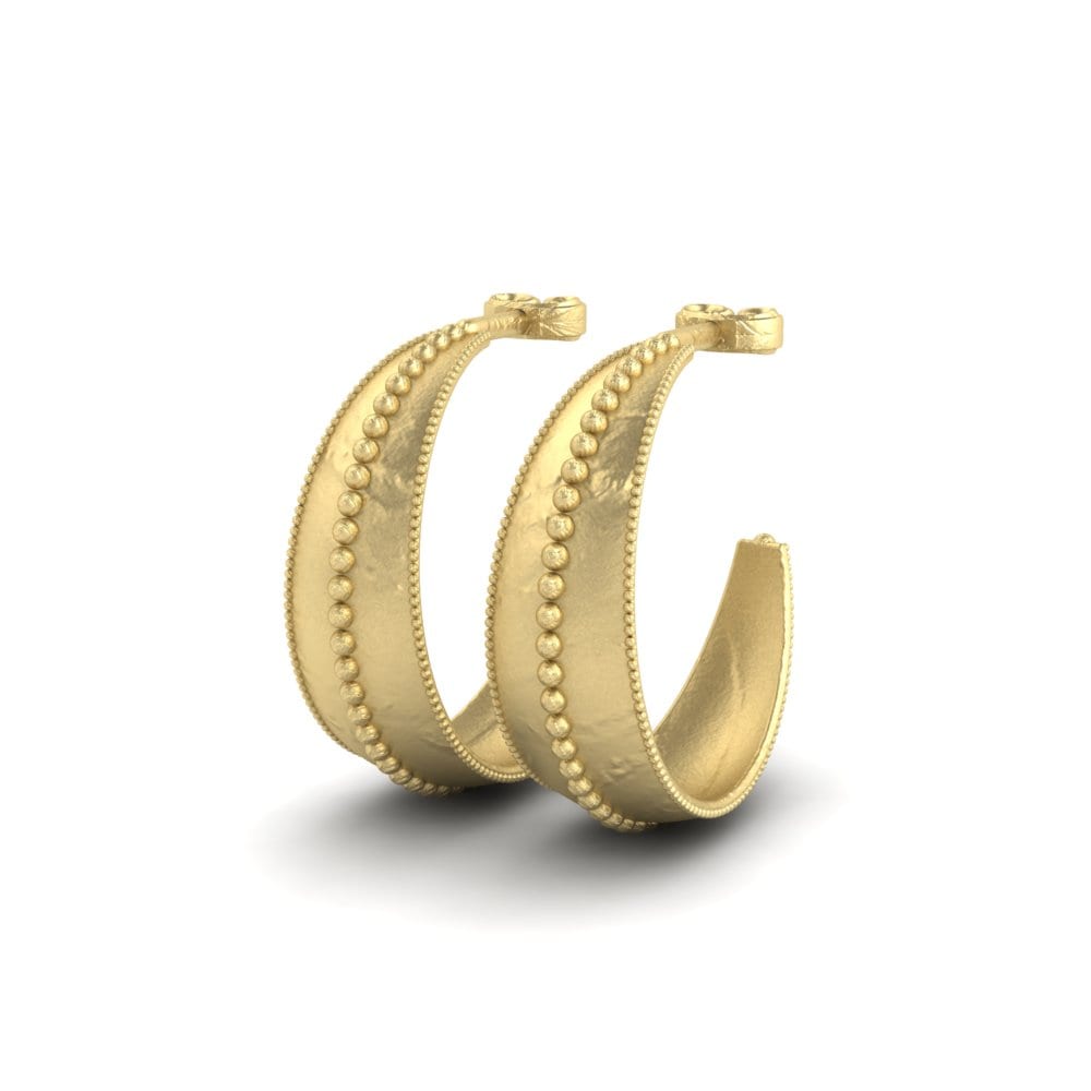 9k Oro Amarillo Pendientes Ramillian