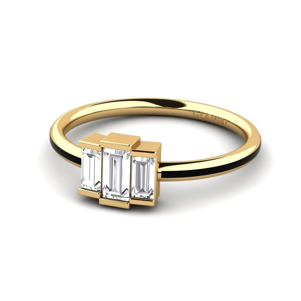 9k Oro Amarillo Anillo Misha