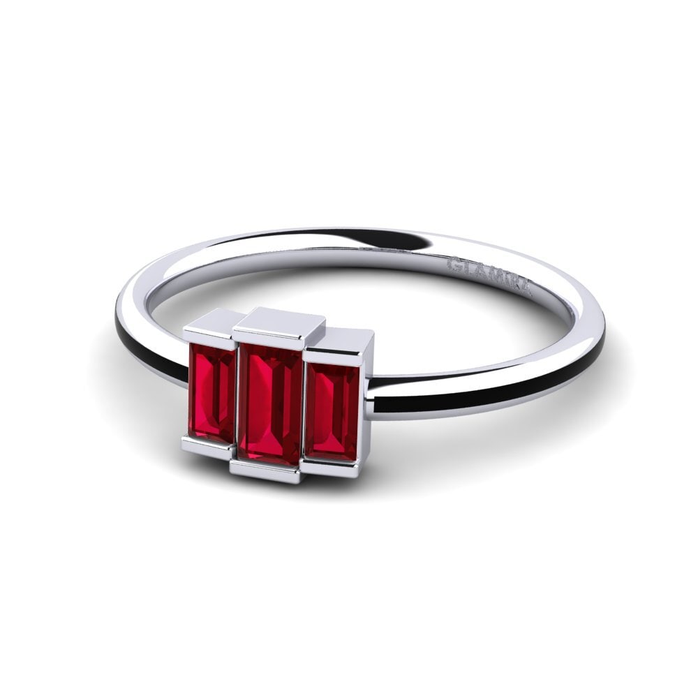 Red Zirconia Ring Misha