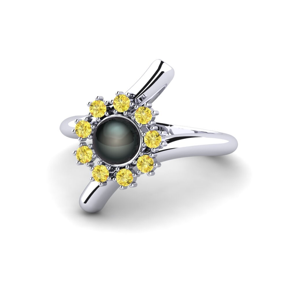 Nhẫn Đá Sapphire Vàng Symbols
