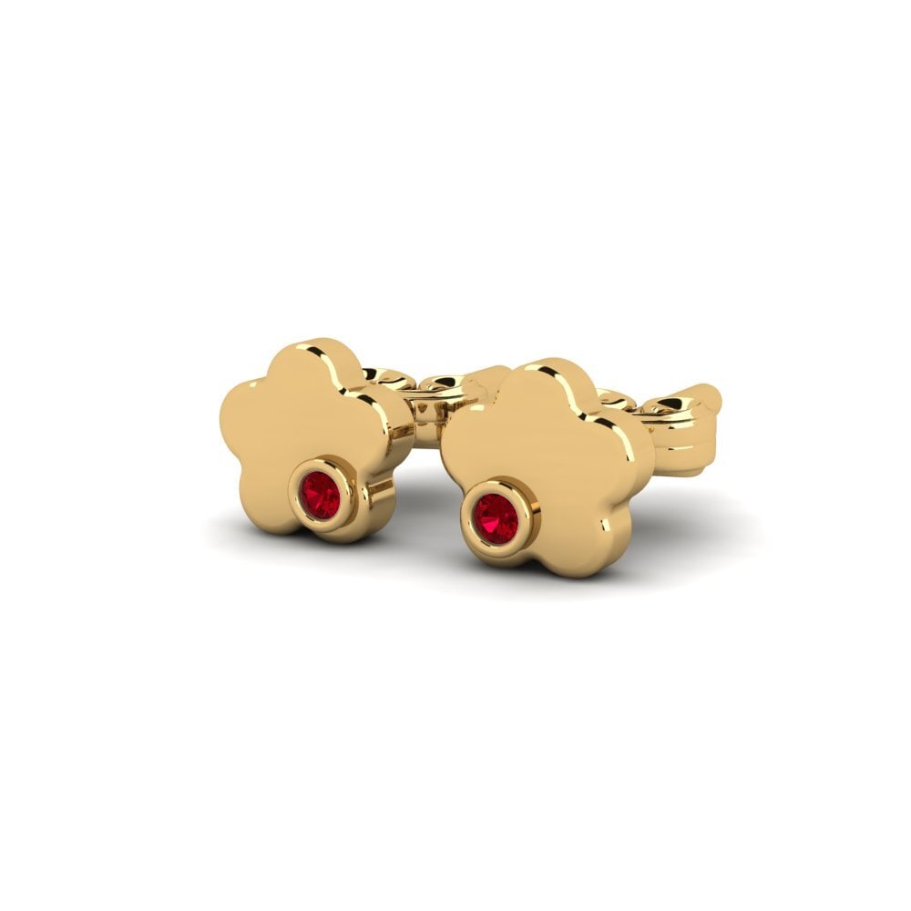 Red Zirconia Kid's Earring Eagles