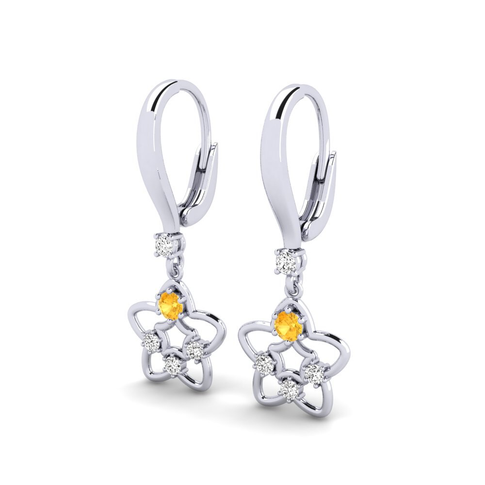 Citrine Women's Earring Dinnsi