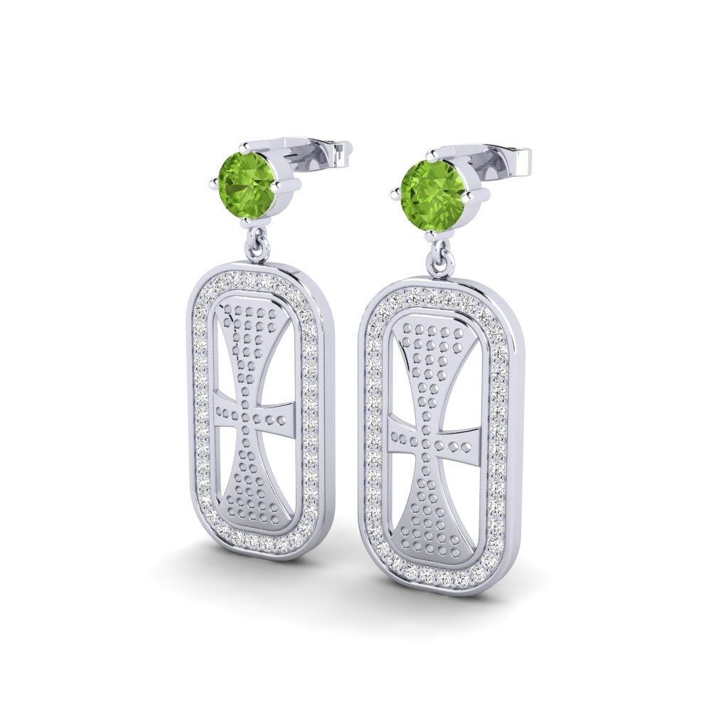 Peridoto Pendiente de mujer Doucely