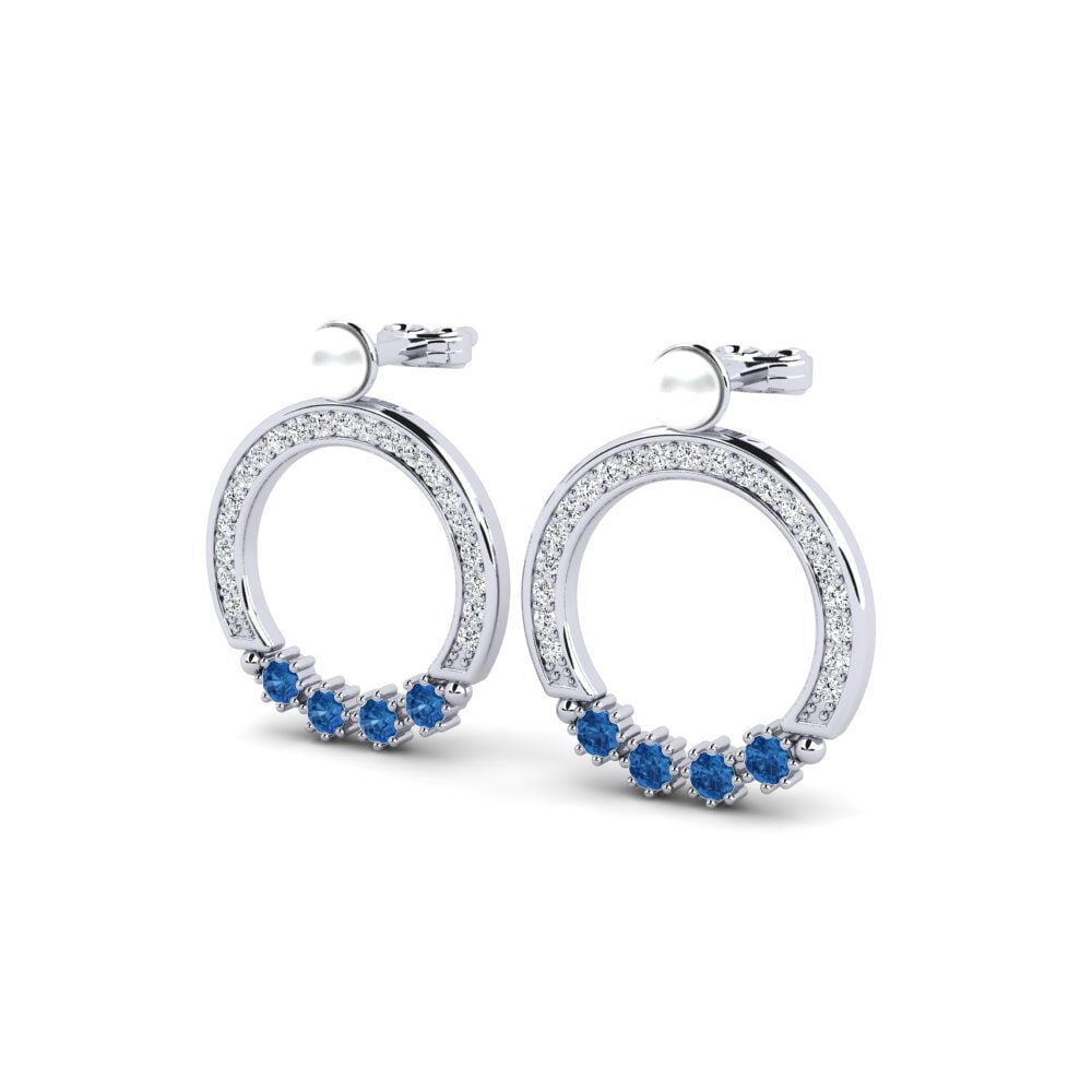 Dark Blue Zirconia Women's Earring Drip