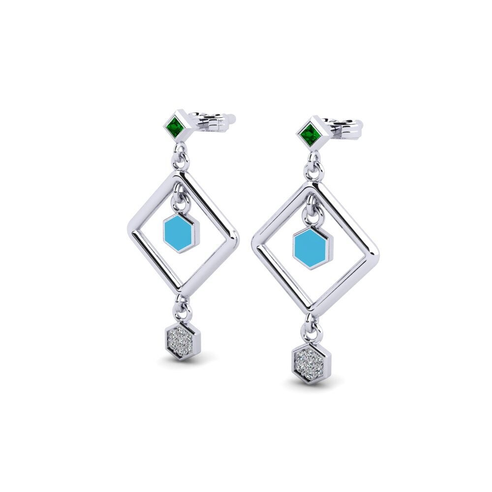 Circonita Verde Pendiente de mujer Ebtyn