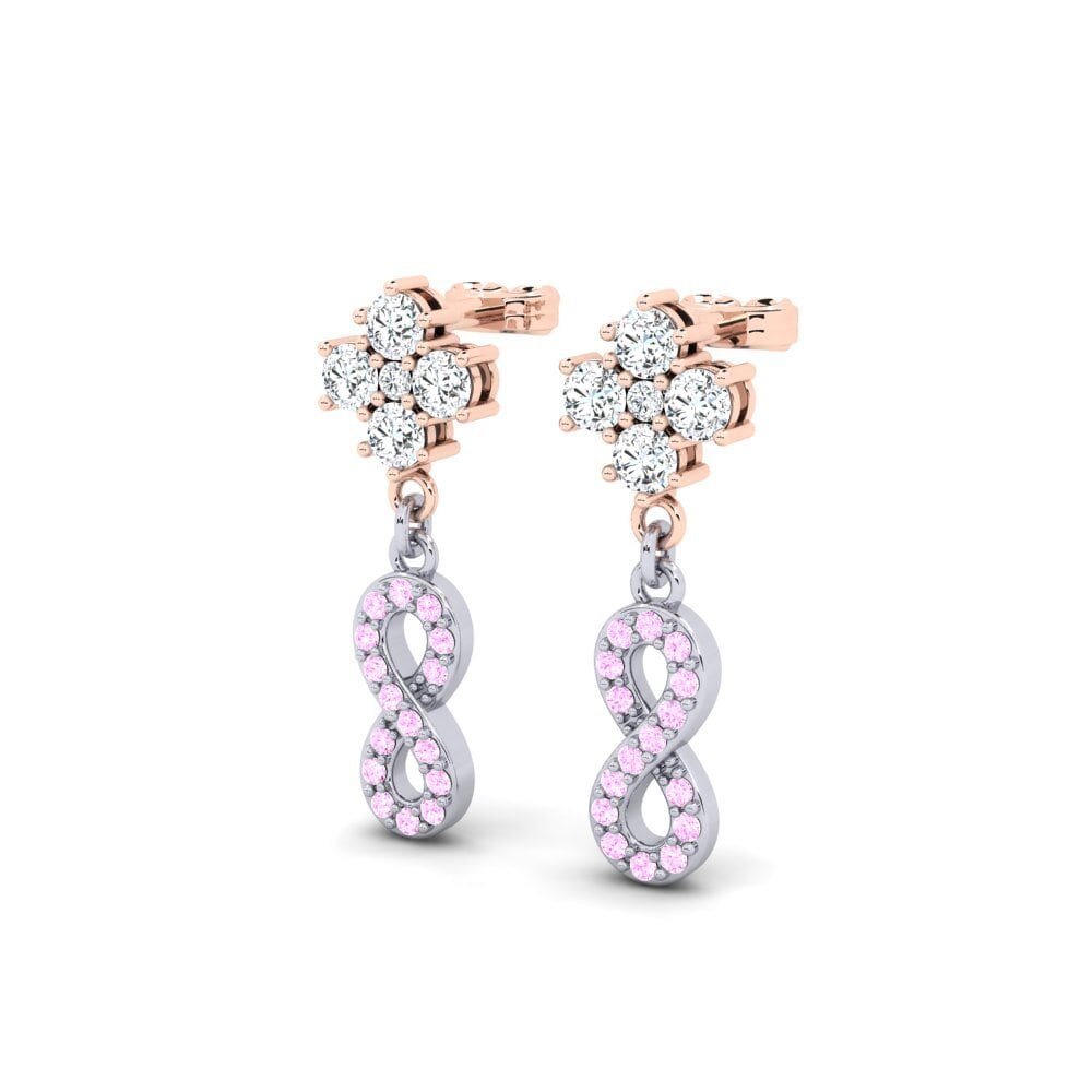 Pink Sapphire Women's Earring Edither