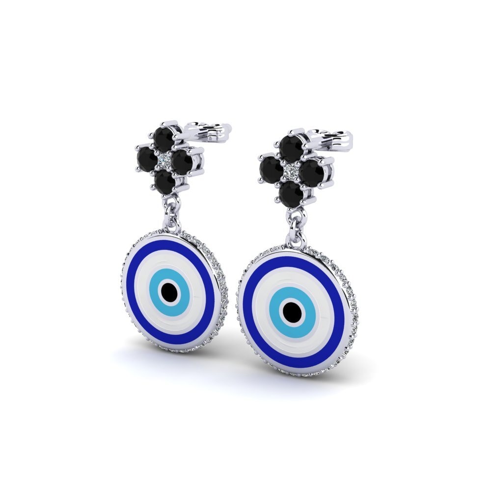 Black Sapphire Women's Earring Erased