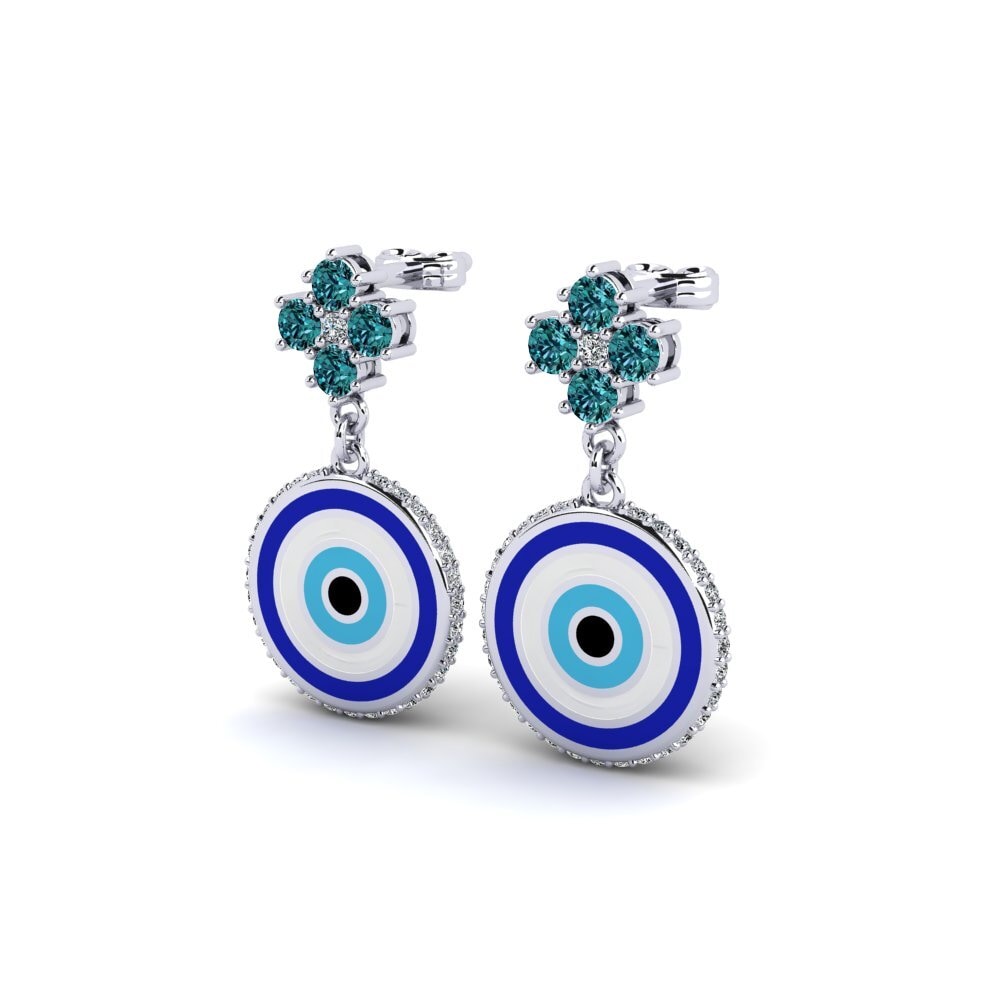 Blue Diamond Women's Earring Erased
