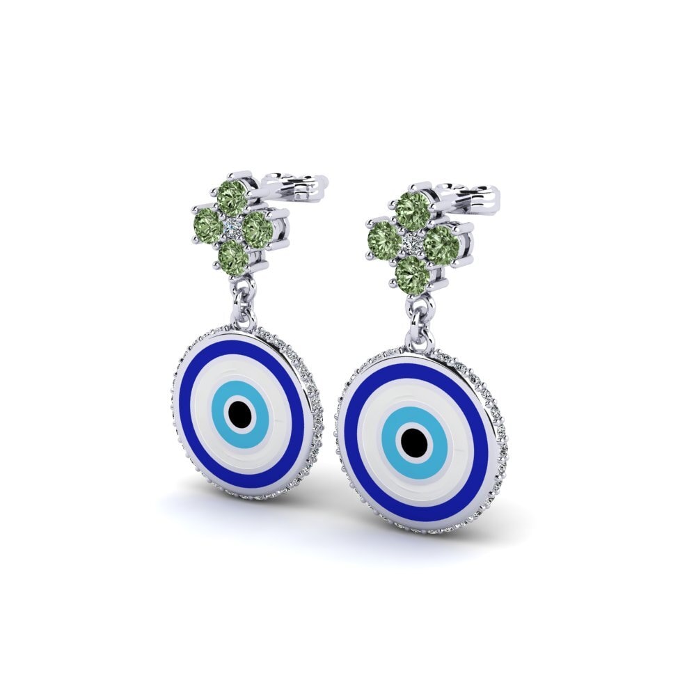 Green Diamond Women's Earring Erased