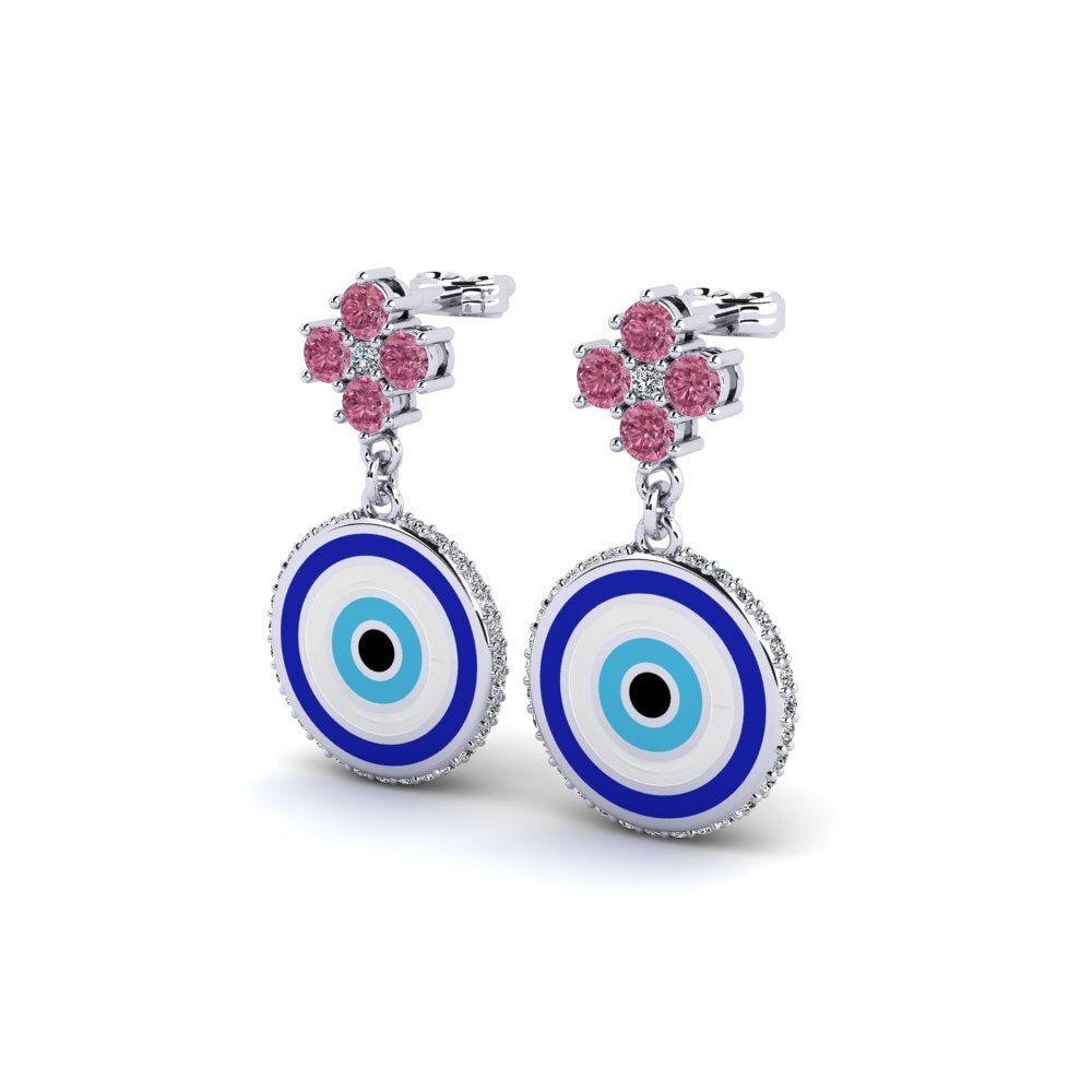 Rhodolite Garnet Women's Earring Erased