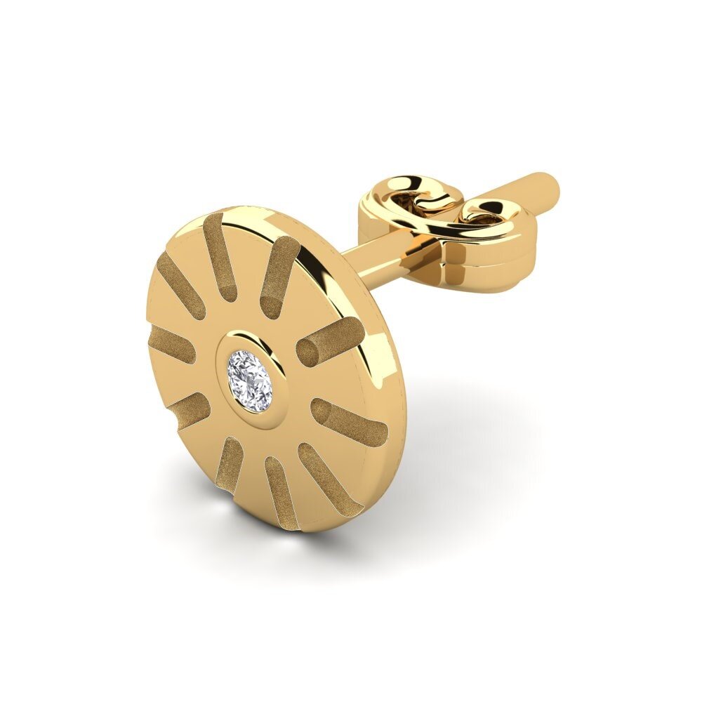 14k Oro Amarillo Pendiente para hombre Anatto