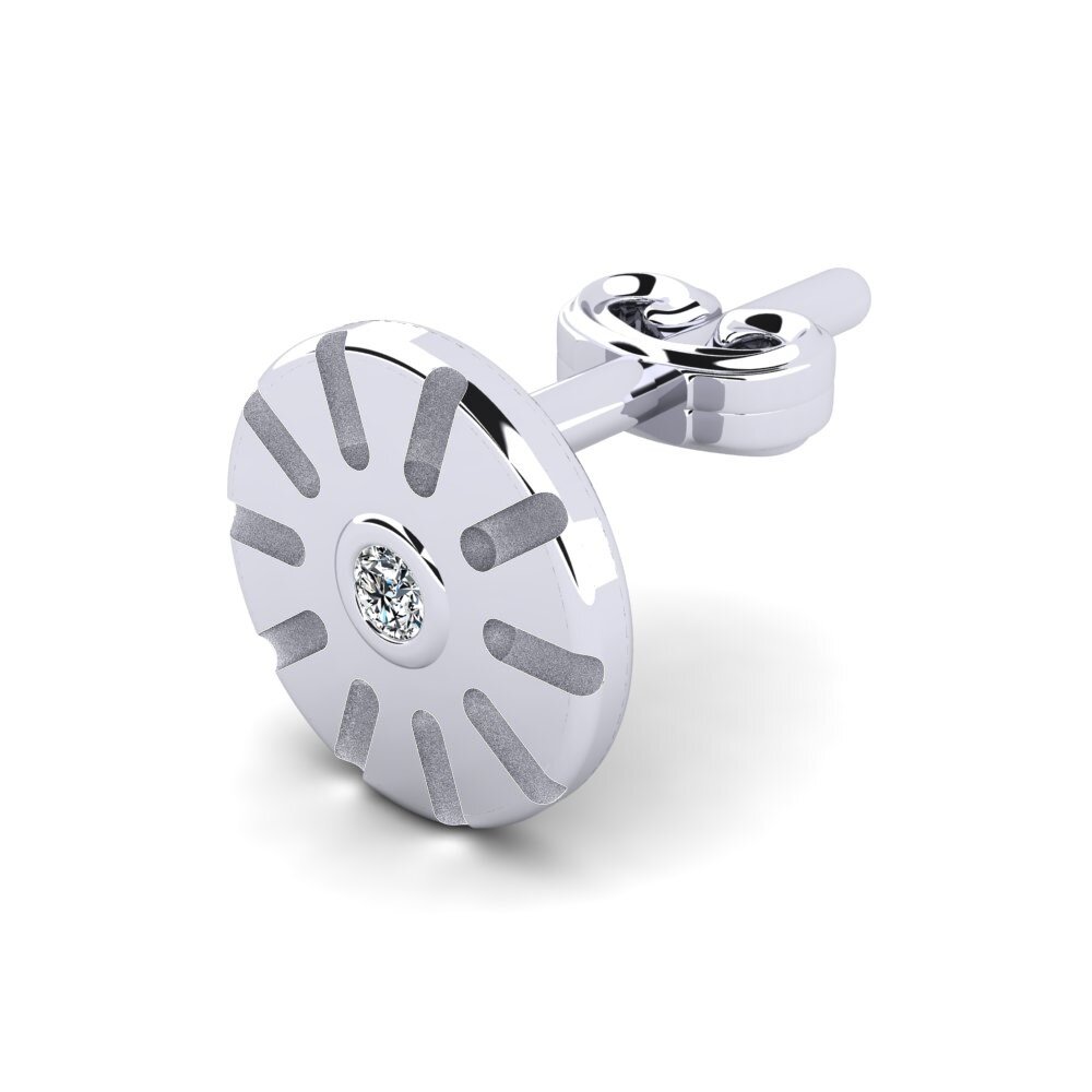 Zirconia Men's Earring Anatto