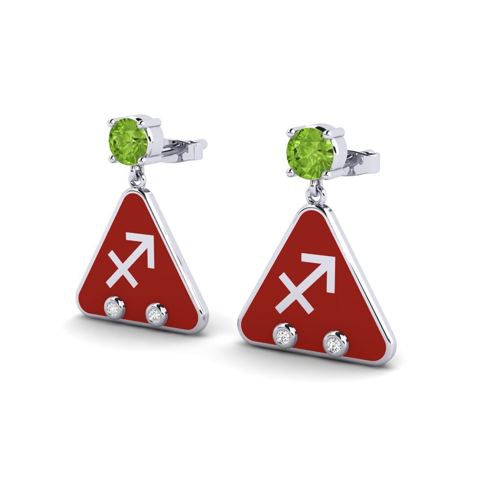 Peridoto Pendiente de mujer Nund - Sagittarius
