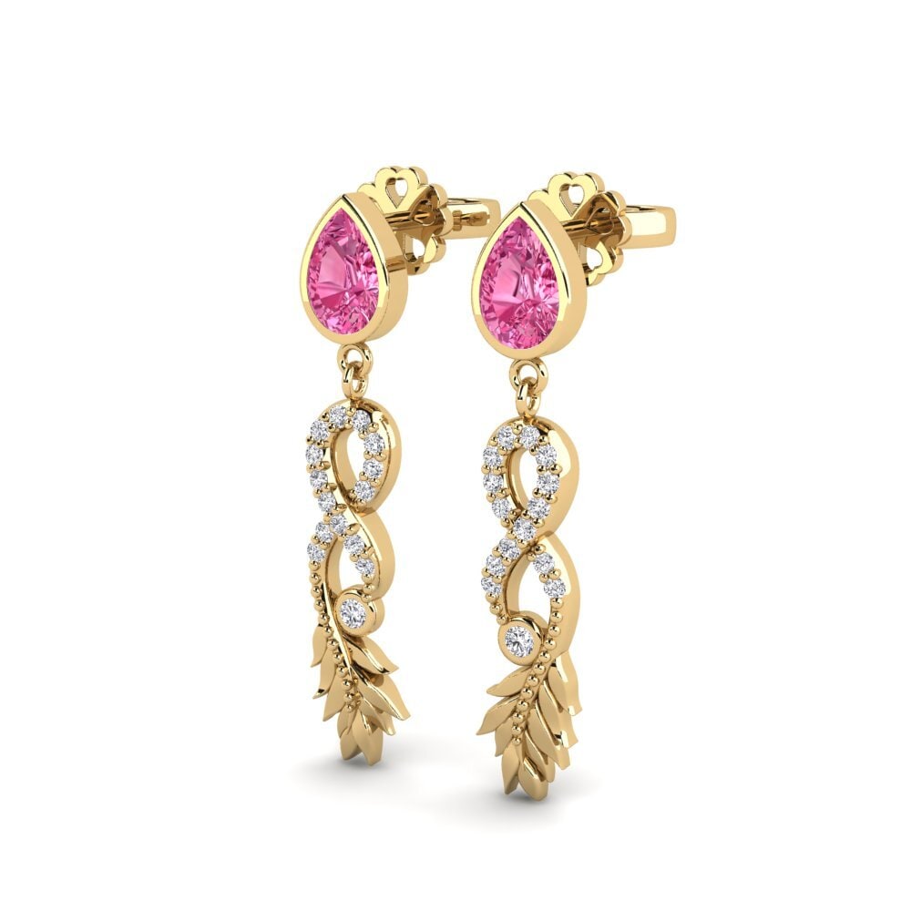 Pink Tourmaline Women's Earring Fortuin